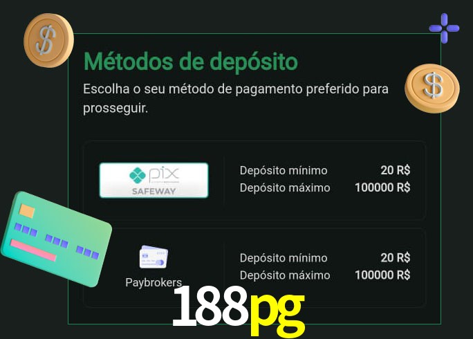 O cassino 188pg oferece uma grande variedade de métodos de pagamento